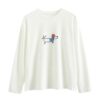 Artist Dachshund Puppy Long-Sleeve Shirt — White
