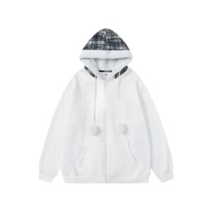 Check Panel Hoodie