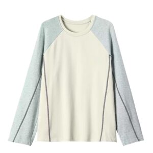 Color-Block Raglan Long-Sleeve Top (Athletic Style)